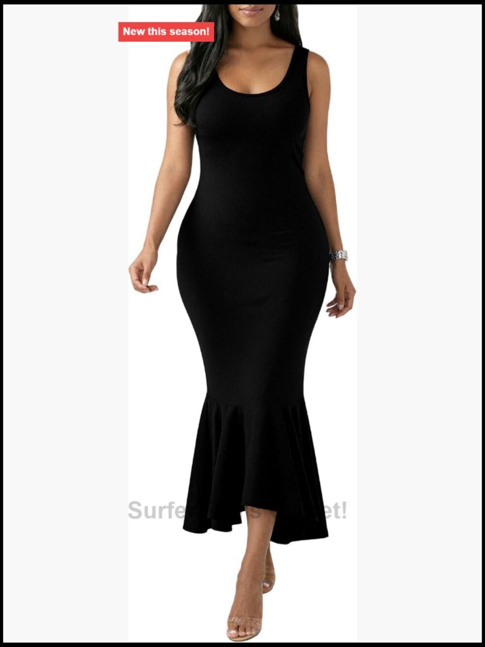 Women's Sleeveless Bodycon Maxi Mermaid Dress